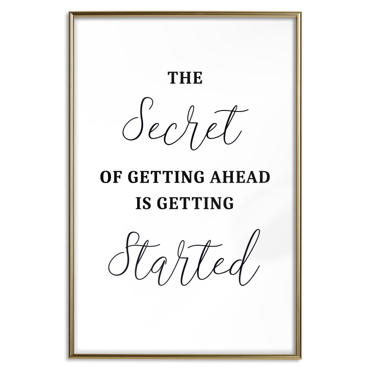 Wall Poster The Secret of Getting Ahead Is Getting Started - Motivational Sentence 149253 additionalImage 23