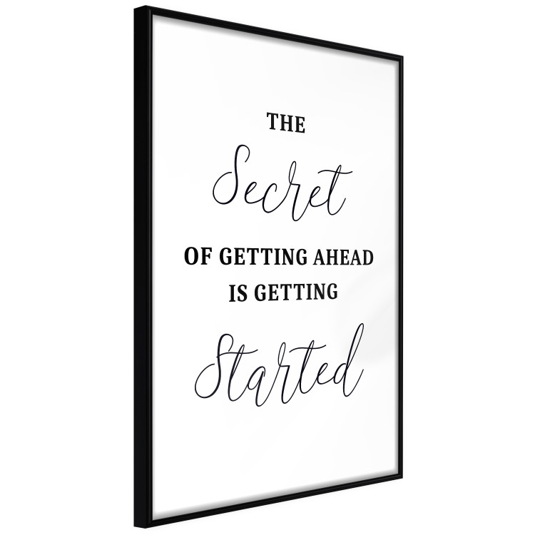 Wall Poster The Secret of Getting Ahead Is Getting Started - Motivational Sentence 149253 additionalImage 5