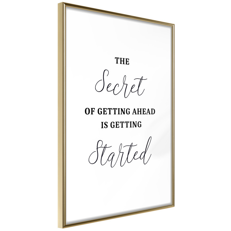 Wall Poster The Secret of Getting Ahead Is Getting Started - Motivational Sentence 149253 additionalImage 12