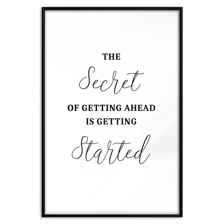 Wall Poster The Secret of Getting Ahead Is Getting Started - Motivational Sentence 149253 additionalImage 25