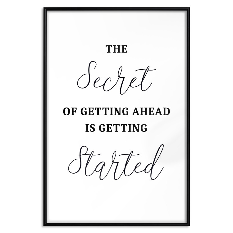 Wall Poster The Secret of Getting Ahead Is Getting Started - Motivational Sentence 149253 additionalImage 22