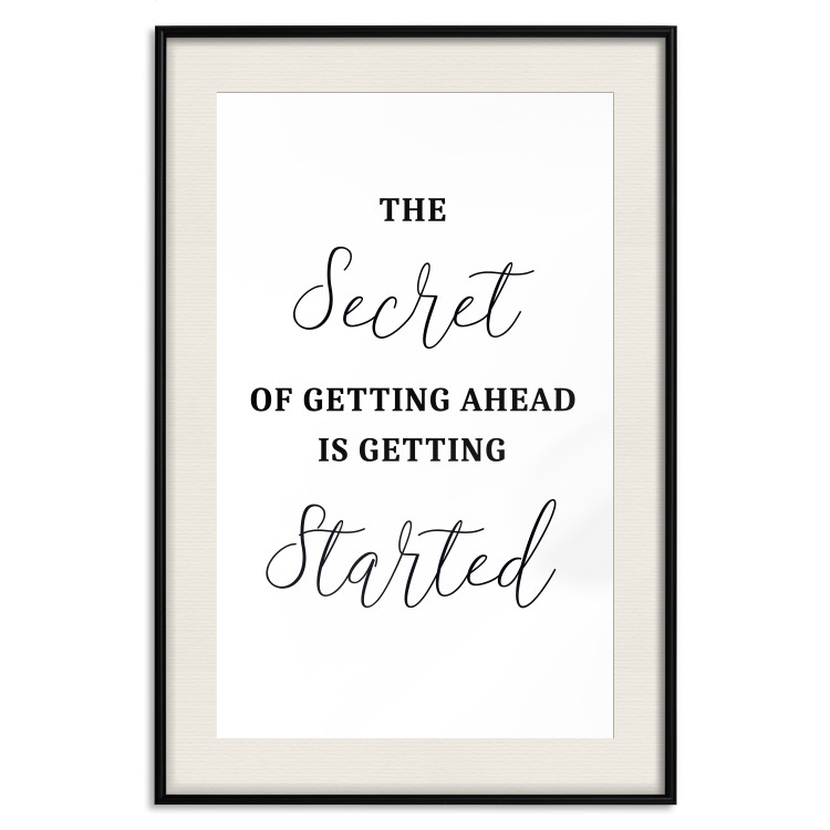 Wall Poster The Secret of Getting Ahead Is Getting Started - Motivational Sentence 149253 additionalImage 26