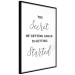 Wall Poster The Secret of Getting Ahead Is Getting Started - Motivational Sentence 149253 additionalThumb 5