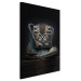 Canvas Art Print AI Maine Coon Cat - Tiny Blue-Eyed Animal in a Shoe - Vertical 150153 additionalThumb 2