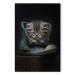 Canvas Art Print AI Maine Coon Cat - Tiny Blue-Eyed Animal in a Shoe - Vertical 150153 additionalThumb 7