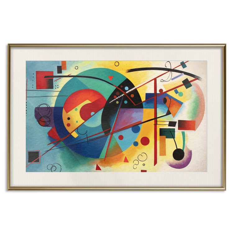 Poster Painterly Abstraction - A Composition Inspired by Kandinsky’s Work 151153 additionalImage 27