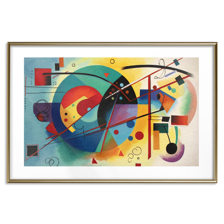 Poster Painterly Abstraction - A Composition Inspired by Kandinsky’s Work 151153 additionalImage 13