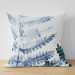 Decorative Microfiber Pillow Fern Leaf - Organic Composition With Blue Plant 151353 additionalThumb 3