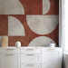 Wall Mural Geometric Composition - Crescents on a Terracotta Background 159453 additionalThumb 6