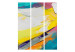 Room Separator Colorful Abstraction - Composition of Colors Applied With Spatula [Room Dividers] 159553 additionalThumb 3