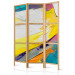 Room Separator Colorful Abstraction - Composition of Colors Applied With Spatula [Room Dividers] 159553 additionalThumb 5