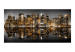 Photo Wallpaper Golden New York - Architecture with a Glamour Effect in a Water Reflection 61553 additionalThumb 1