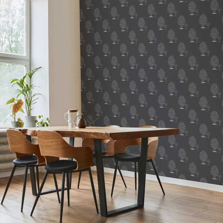Modern Wallpaper Greyness of Trees 89453 additionalImage 9