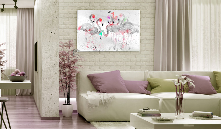 Acrylic print Flamingoes Dance [Glass] 98153 additionalImage 2