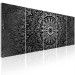 Canvas Silver Hypnosis (5-piece) - Oriental Graphic Motif with Mandala 106663 additionalThumb 2