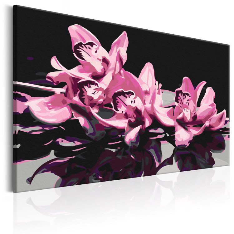 Paint by Number Kit Pink Orchid (Black Background) 107163 additionalImage 5
