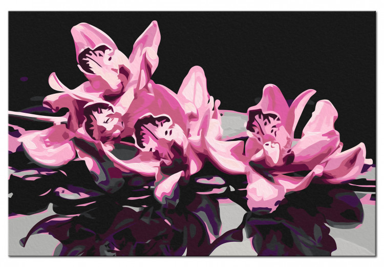Paint by Number Kit Pink Orchid (Black Background) 107163 additionalImage 6