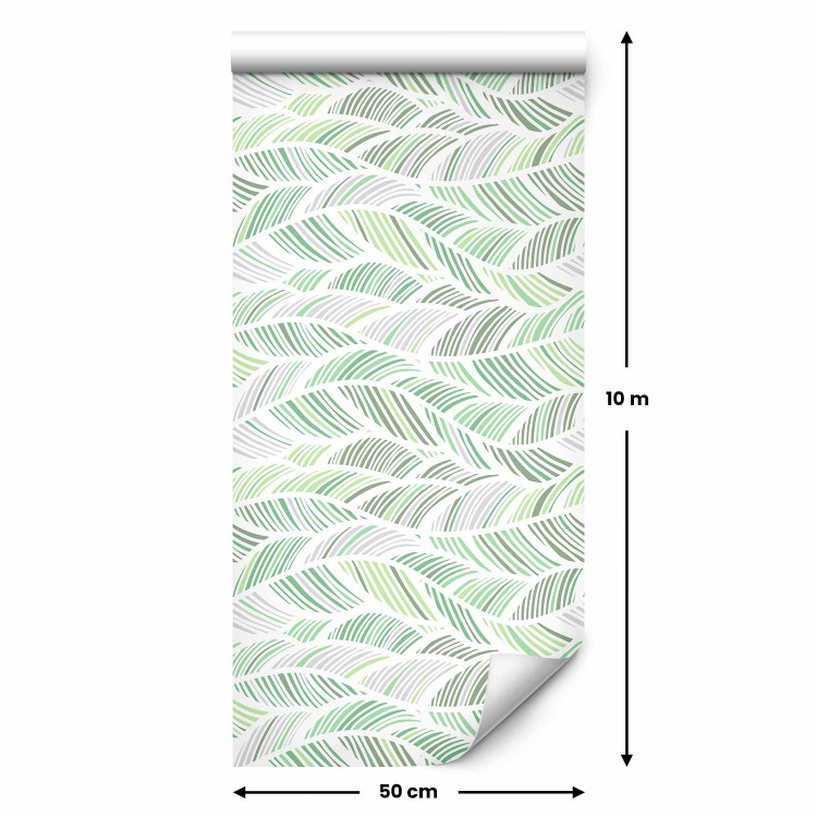 Modern Wallpaper Green Waves 114663 additionalImage 2