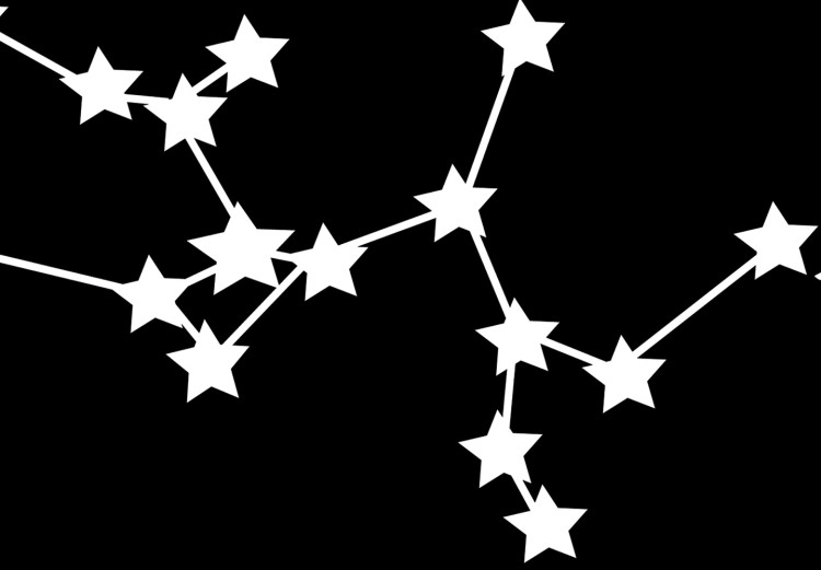 Poster Zodiac signs: Sagittarius - white stars on black with English texts 114863 additionalImage 5