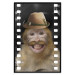 Wall Poster Monkey in a Hat - smiling monkey with mustaches in a cinematic shot 116363 additionalThumb 18