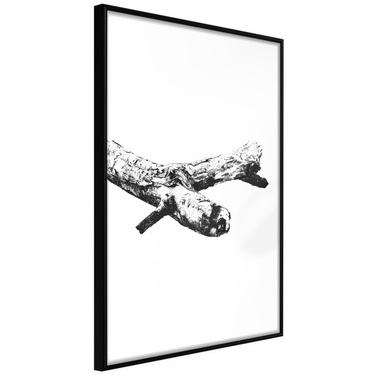 Poster Tree Branch - black and white composition with a dried piece of wood 116663 additionalImage 10