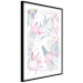 Poster Exotic Mist - tropical abstraction with pink flamingos among leaves 118263 additionalThumb 11