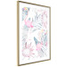 Poster Exotic Mist - tropical abstraction with pink flamingos among leaves 118263 additionalThumb 8