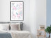 Poster Exotic Mist - tropical abstraction with pink flamingos among leaves 118263 additionalThumb 4