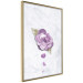 Poster End of Spring - plant composition with a purple flower on marble 118563 additionalThumb 14