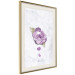 Poster End of Spring - plant composition with a purple flower on marble 118563 additionalThumb 2