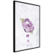 Poster End of Spring - plant composition with a purple flower on marble 118563 additionalThumb 12