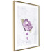 Poster End of Spring - plant composition with a purple flower on marble 118563 additionalThumb 8