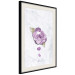 Poster End of Spring - plant composition with a purple flower on marble 118563 additionalThumb 3