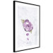 Poster End of Spring - plant composition with a purple flower on marble 118563 additionalThumb 13