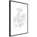 Poster Monochromatic Monstera - black and white line art in exotic leaves 119263 additionalThumb 13