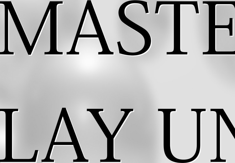 Poster Masters Play Until They Play Well - English quote on a gray background 122863 additionalImage 9