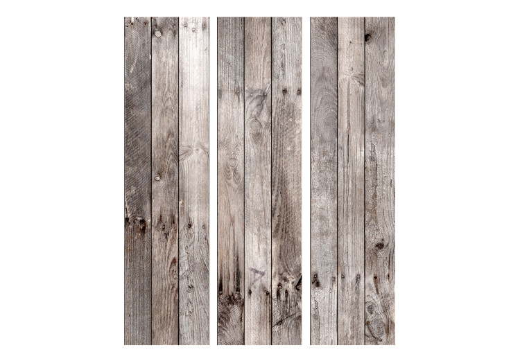 Room Divider Century-old Wood - texture of gray wooden planks with small knots 122963 additionalImage 3