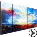 Canvas Art Print Colourful Sky (5 Parts) Narrow 123063 additionalThumb 6