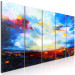 Canvas Art Print Colourful Sky (5 Parts) Narrow 123063 additionalThumb 2