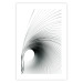 Poster Curve of Time - abstract black lines forming waves on white background 123863 additionalThumb 15