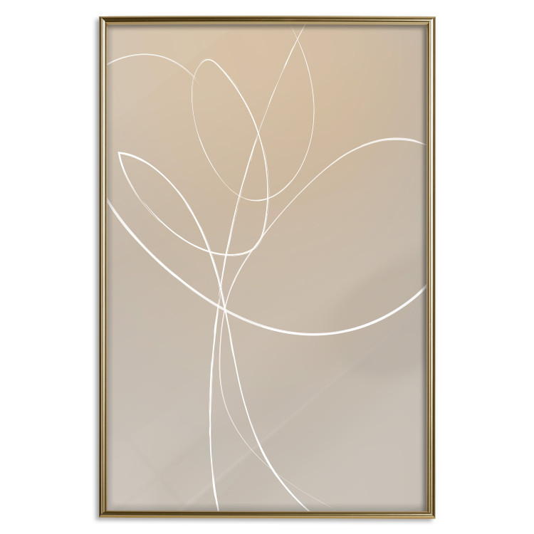 Poster Linear Nature - artistic line art of a flower on a gradient background 125263 additionalImage 16
