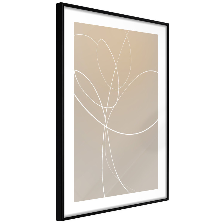 Poster Linear Nature - artistic line art of a flower on a gradient background 125263 additionalImage 11