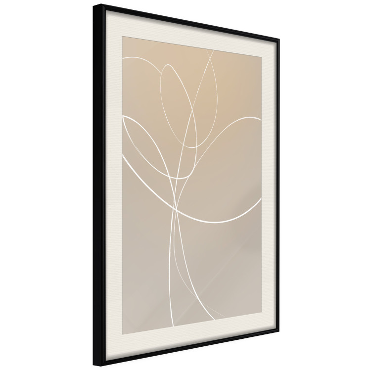 Poster Linear Nature - artistic line art of a flower on a gradient background 125263 additionalImage 3