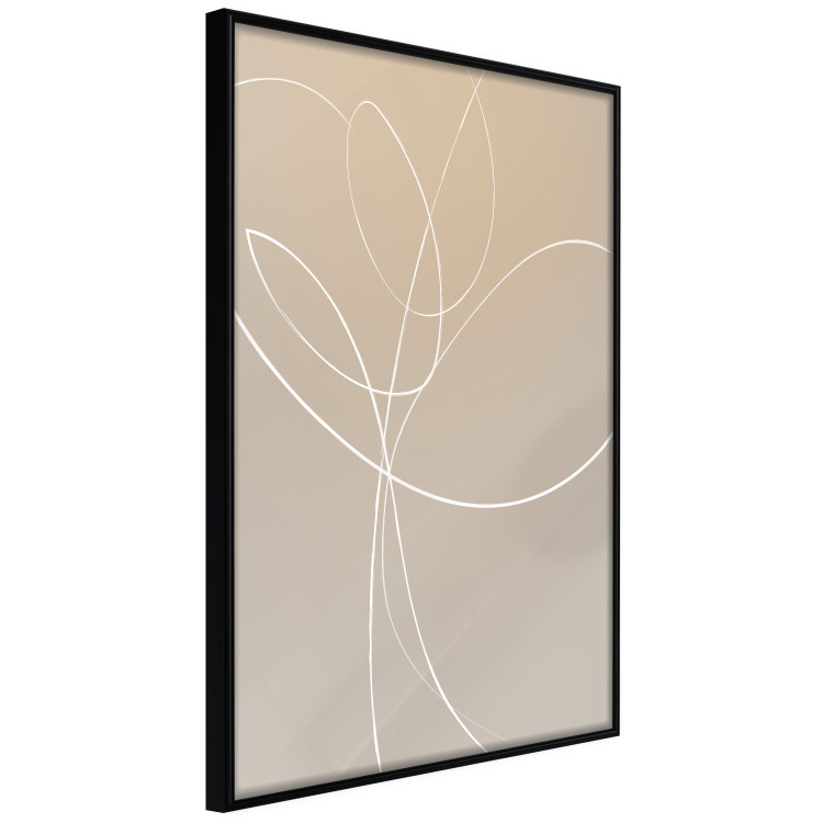Poster Linear Nature - artistic line art of a flower on a gradient background 125263 additionalImage 10