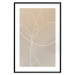 Poster Linear Nature - artistic line art of a flower on a gradient background 125263 additionalThumb 15