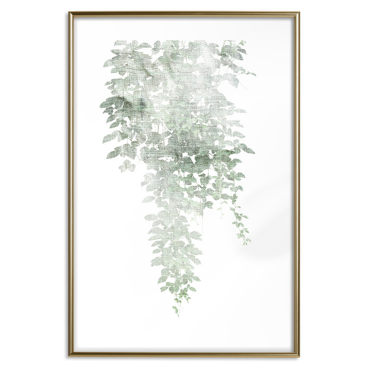 Poster Cascade of Greenery - plant with leaves on a gently blurred texture 126863 additionalImage 14