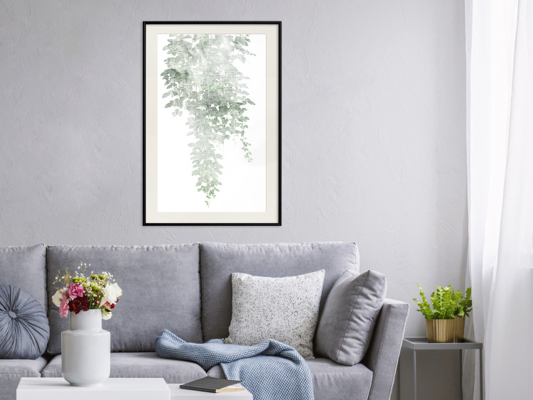 Poster Cascade of Greenery - plant with leaves on a gently blurred texture 126863 additionalImage 24