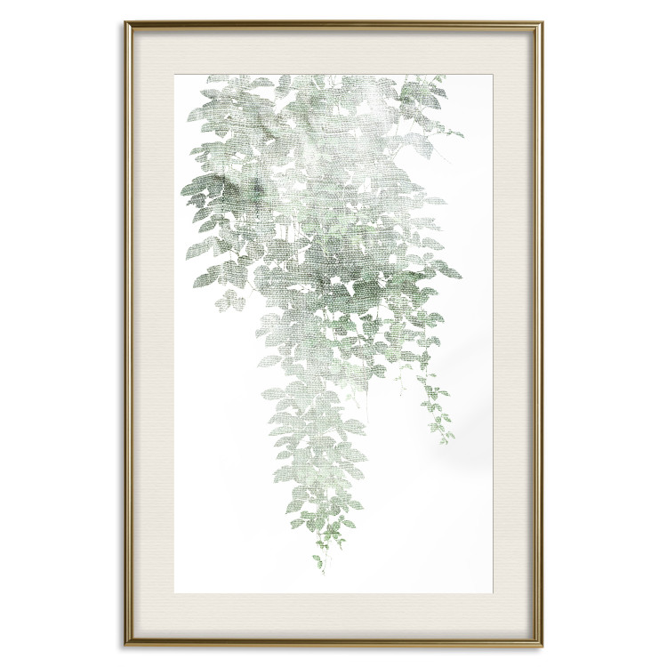 Poster Cascade of Greenery - plant with leaves on a gently blurred texture 126863 additionalImage 20