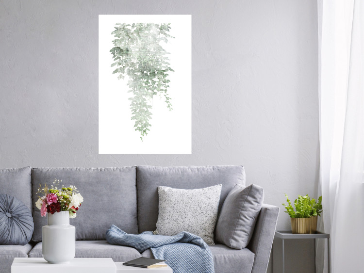 Poster Cascade of Greenery - plant with leaves on a gently blurred texture 126863 additionalImage 5