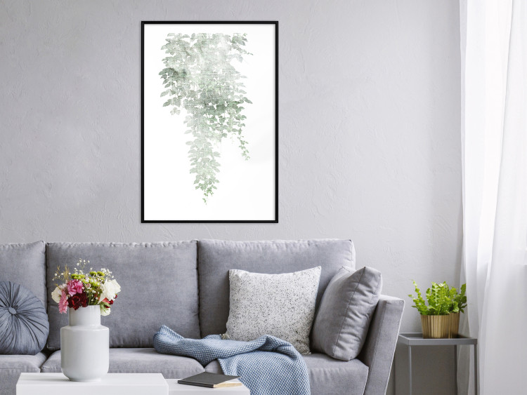 Poster Cascade of Greenery - plant with leaves on a gently blurred texture 126863 additionalImage 23